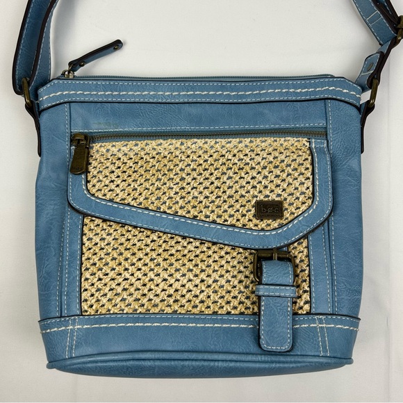 b.o.c. Handbags - BOC Born Concept Crossbody Shoulder Purse Faux Leather Blue Denim Color